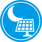 太陽光を貯めて夜に使える