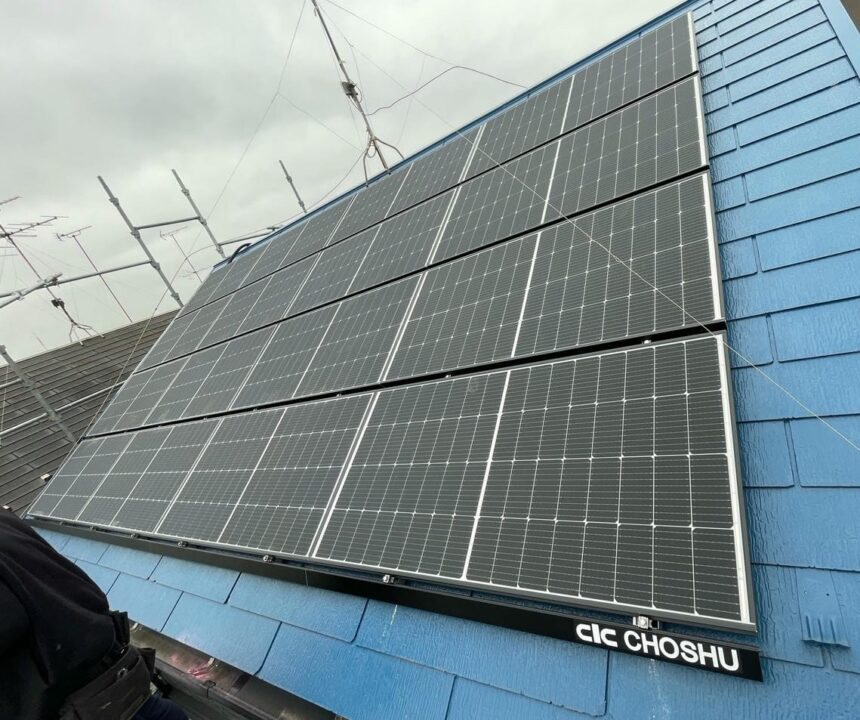 千葉県　K様邸　太陽光・蓄電池施工